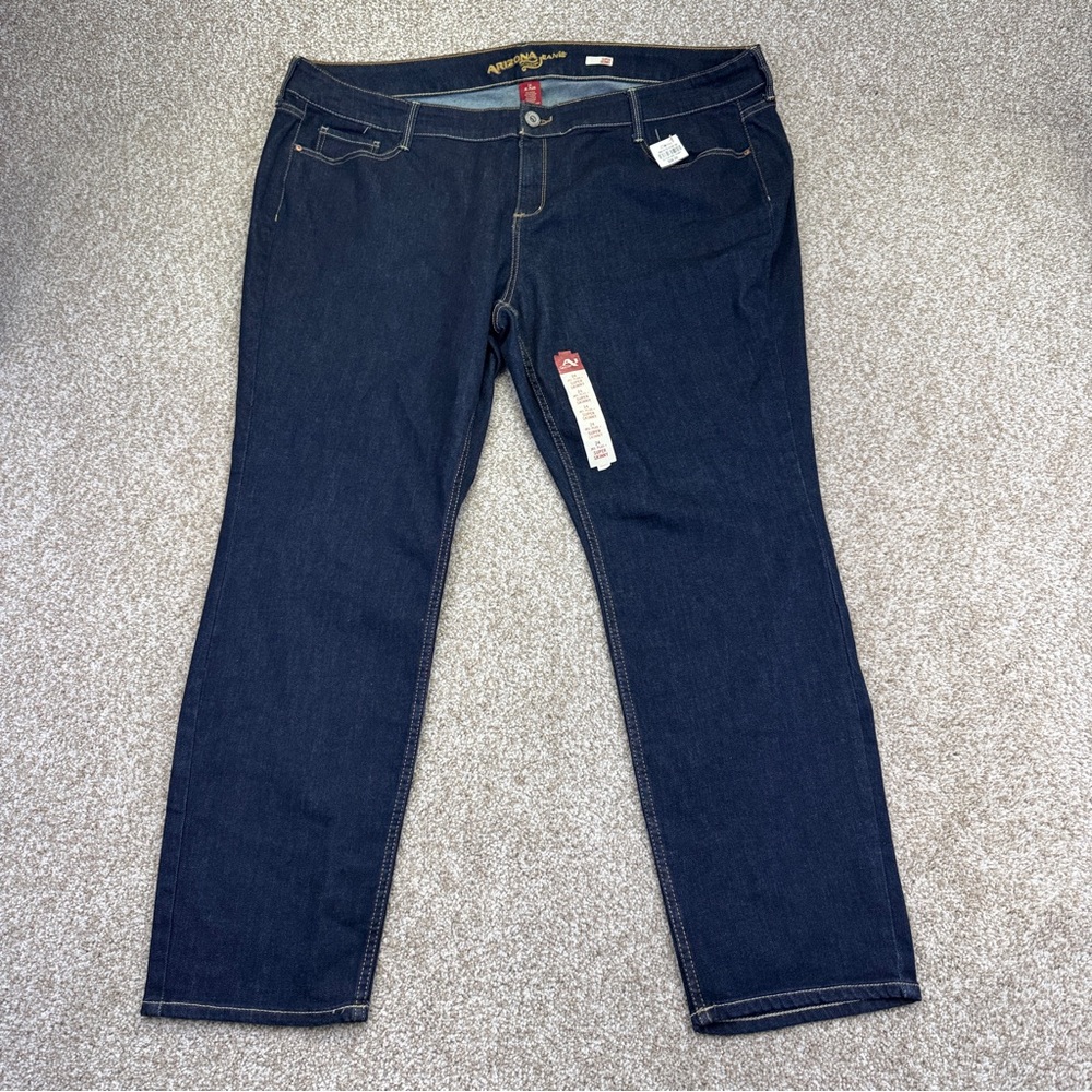 Arizona Dark Blue Plus Women's Jeans Size 24 Stretch